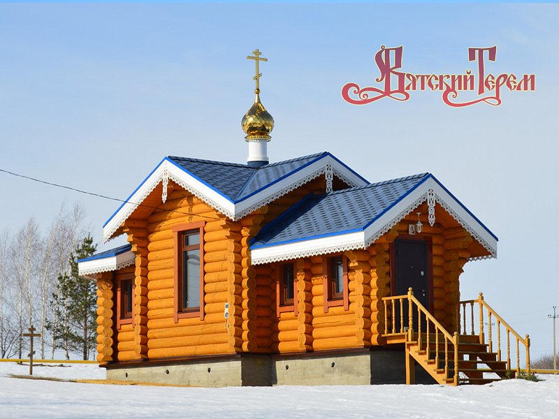 Фотография деревянной церкви, готовый проект